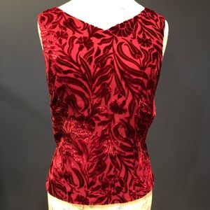 Ann Taylor Red rayon/silk top